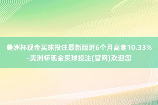 美洲杯现金买球投注最新版近6个月高潮10.33%-美洲杯现金买球投注(官网)欢迎您