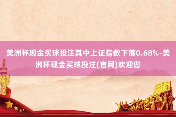 美洲杯现金买球投注其中上证指数下落0.68%-美洲杯现金买球投注(官网)欢迎您